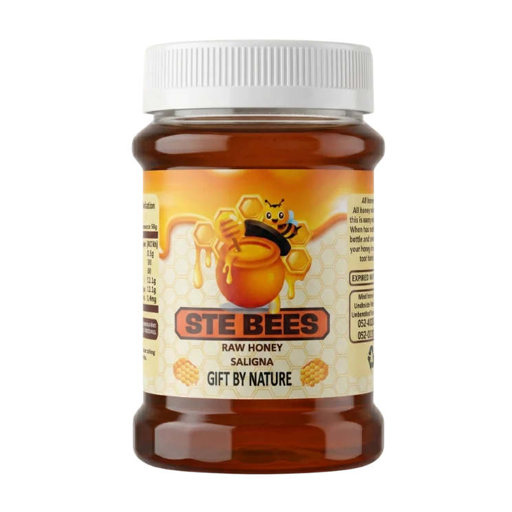 Ste Bees raw Saligna honey 400g jar